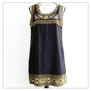 black gold theme dress